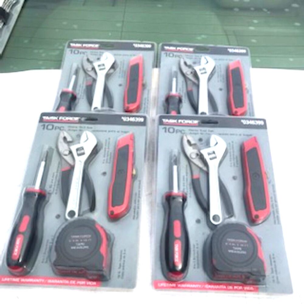 Tool Set . 10 Piece Assorted Hand Tools ........ Task Force . {2} Package Bundle